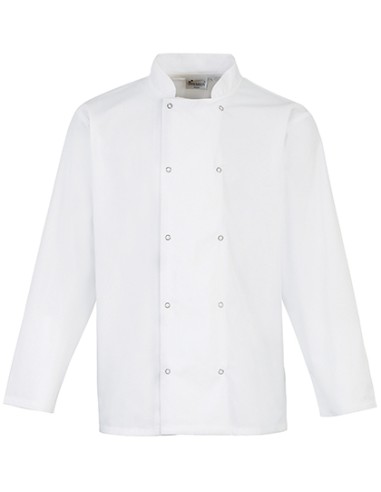 P-PR665-Chefs Long Sleeve Stud Jacket